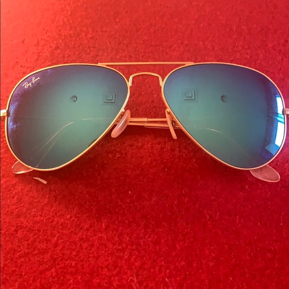 Authentic 55” Ray Ban Blue Aviators main image 4